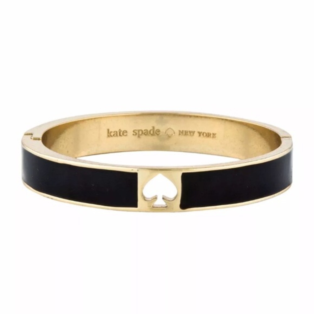 Kate Spade Black Cut Out Bangle Bracelet
